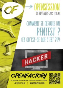 Affiche OpenFactory OpenSession Pentest 30.11.2015